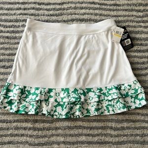 PGA Women’s Golf Skirt Skort Blue Floral Medium